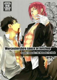 Cover Worcestershire sauce or ketchup